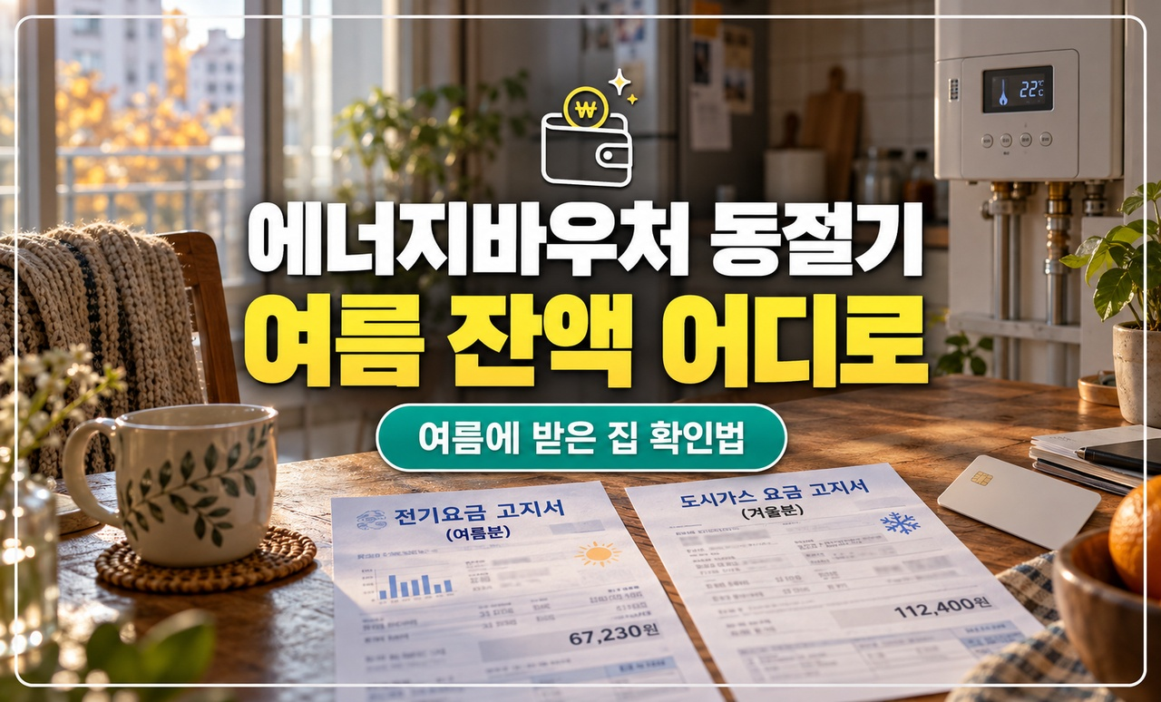여름에 쓰고 남은 에너지바우처를 겨울로 잇는 자리