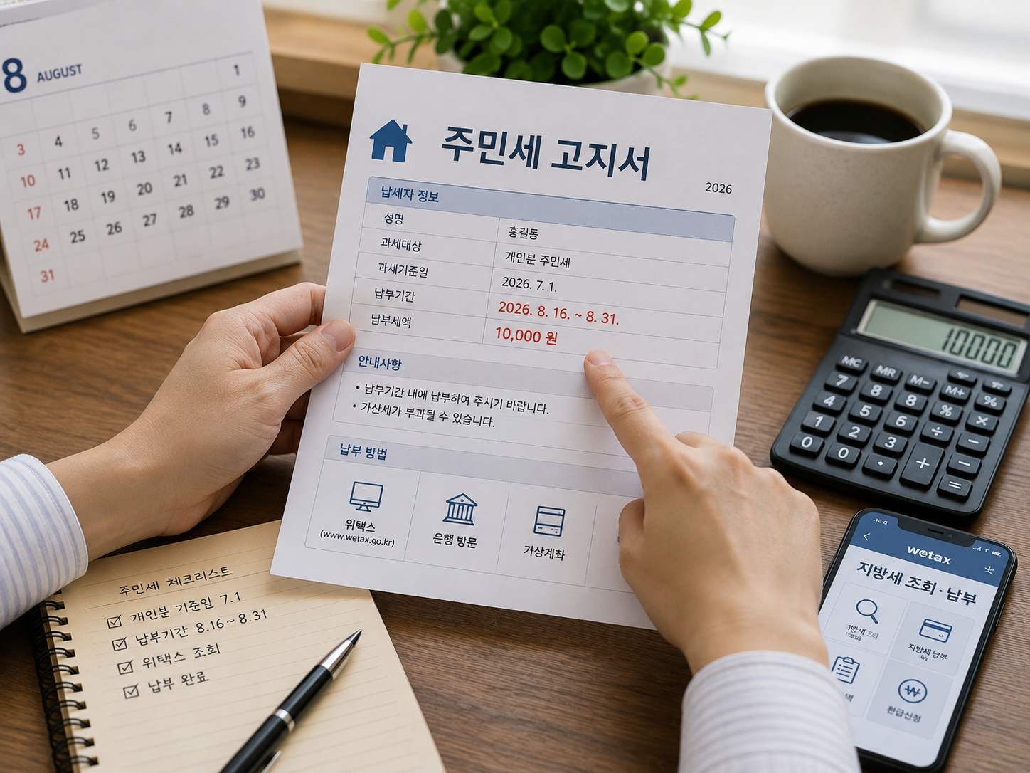 주민세 고지서