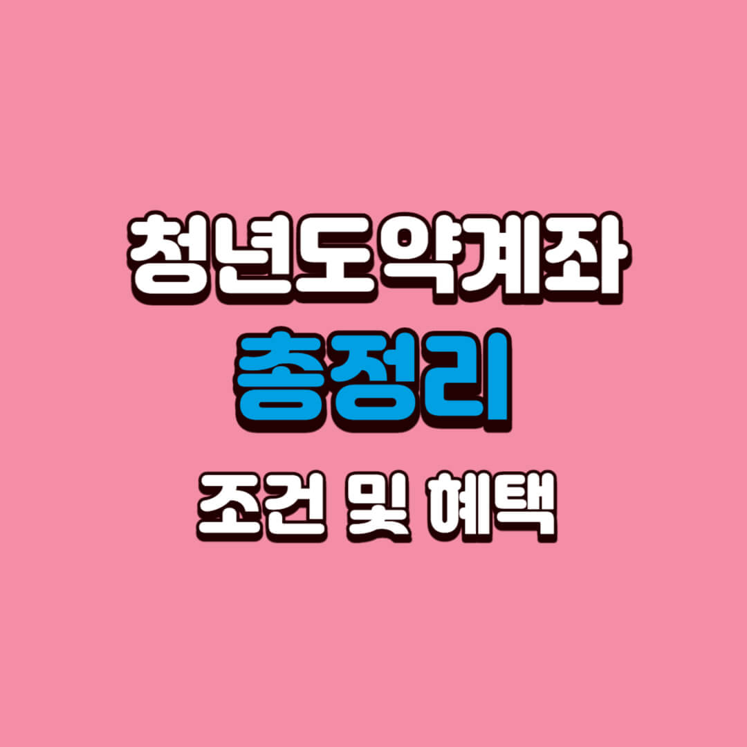 청년도약계좌-총정리-조건-및-혜택