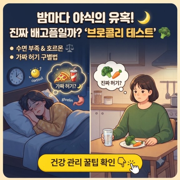 수면부족과 야식의 유혹