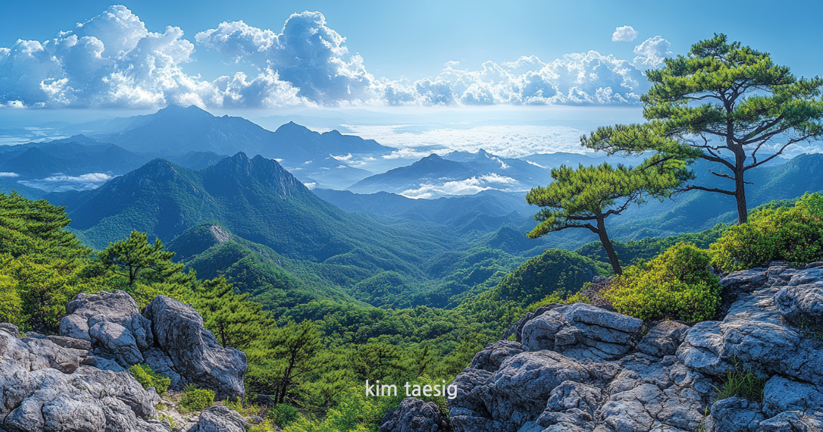 감악산의 사계절