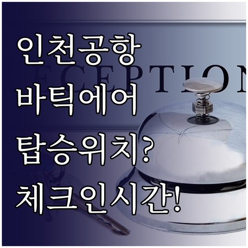 인천공항 바틱에어 탑승 위치 및 체크..
