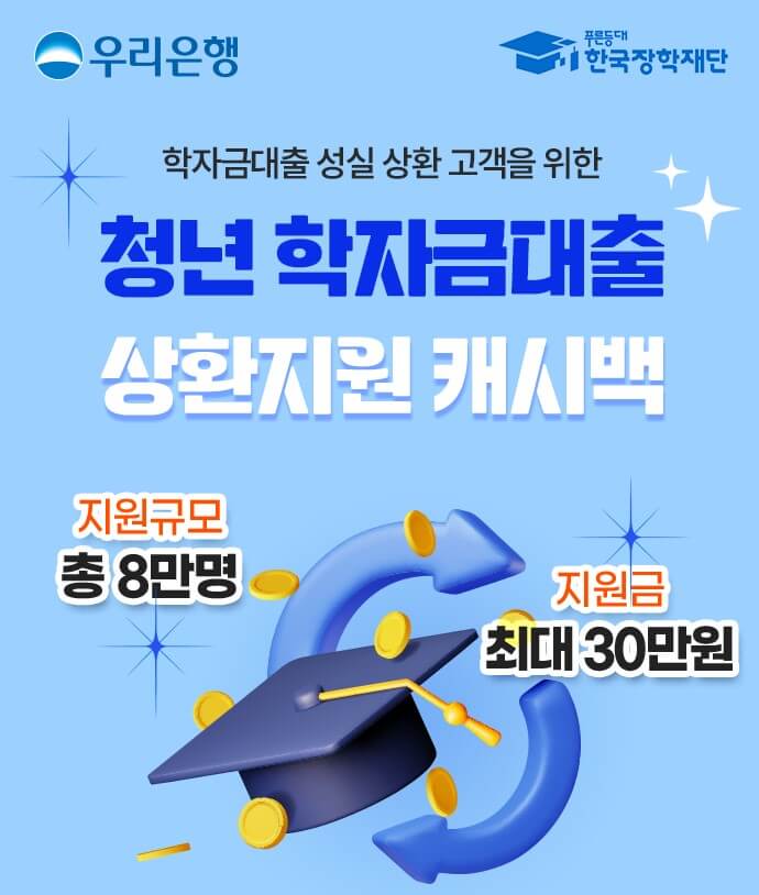우리은행 학자금대출 이자 지원