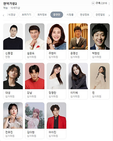 현역가왕2, 미스터트롯3 심사의원