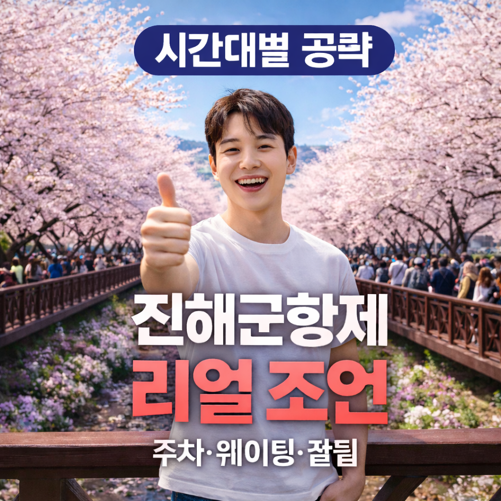 진해군항제 시간대별 공략법, 리얼 조언