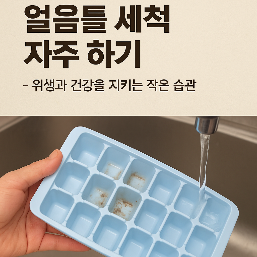 얼음틀 세척 자주 하기 – 위생과 건강을 지키는 작은 습관