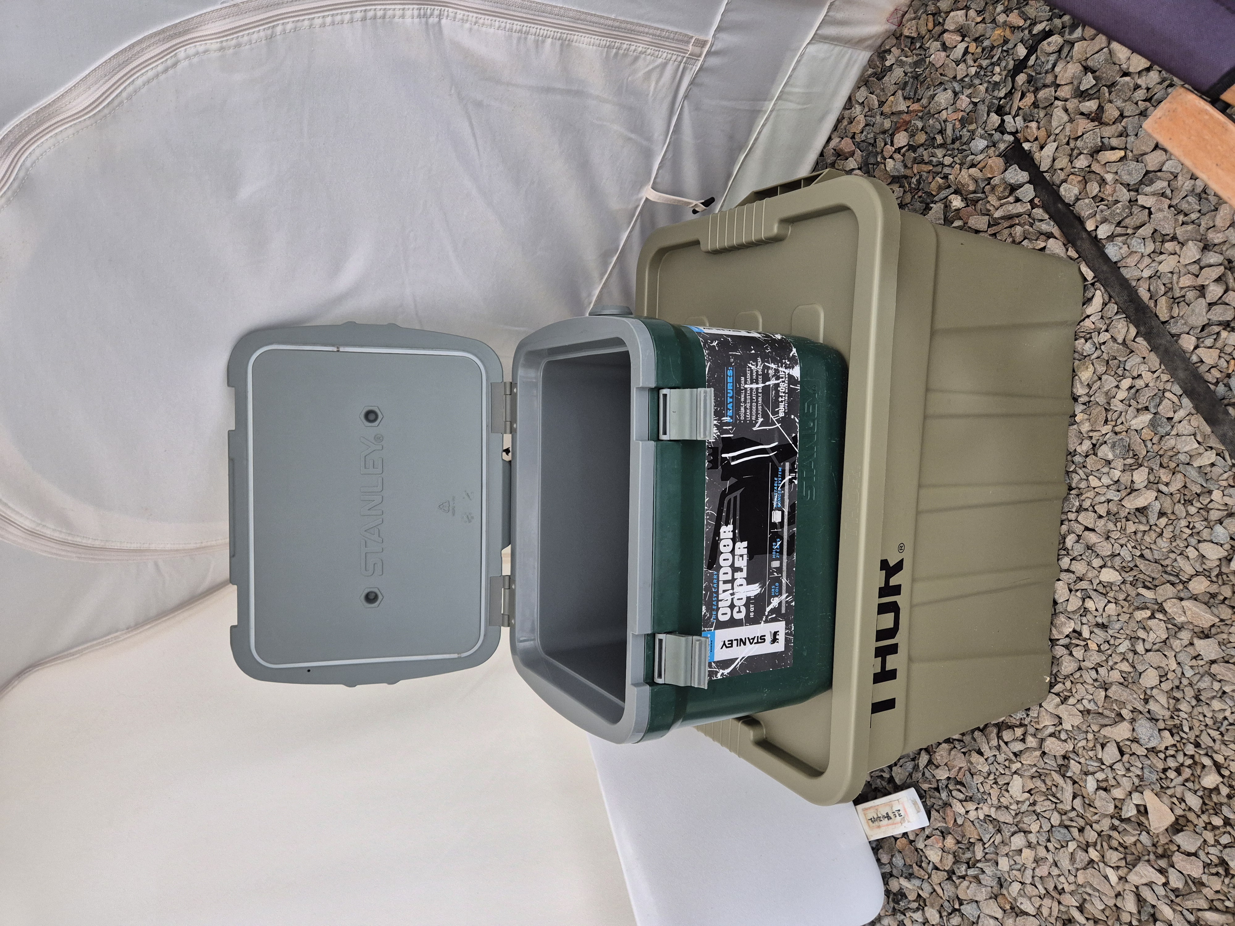 B시트 식사텐트 아이스박스