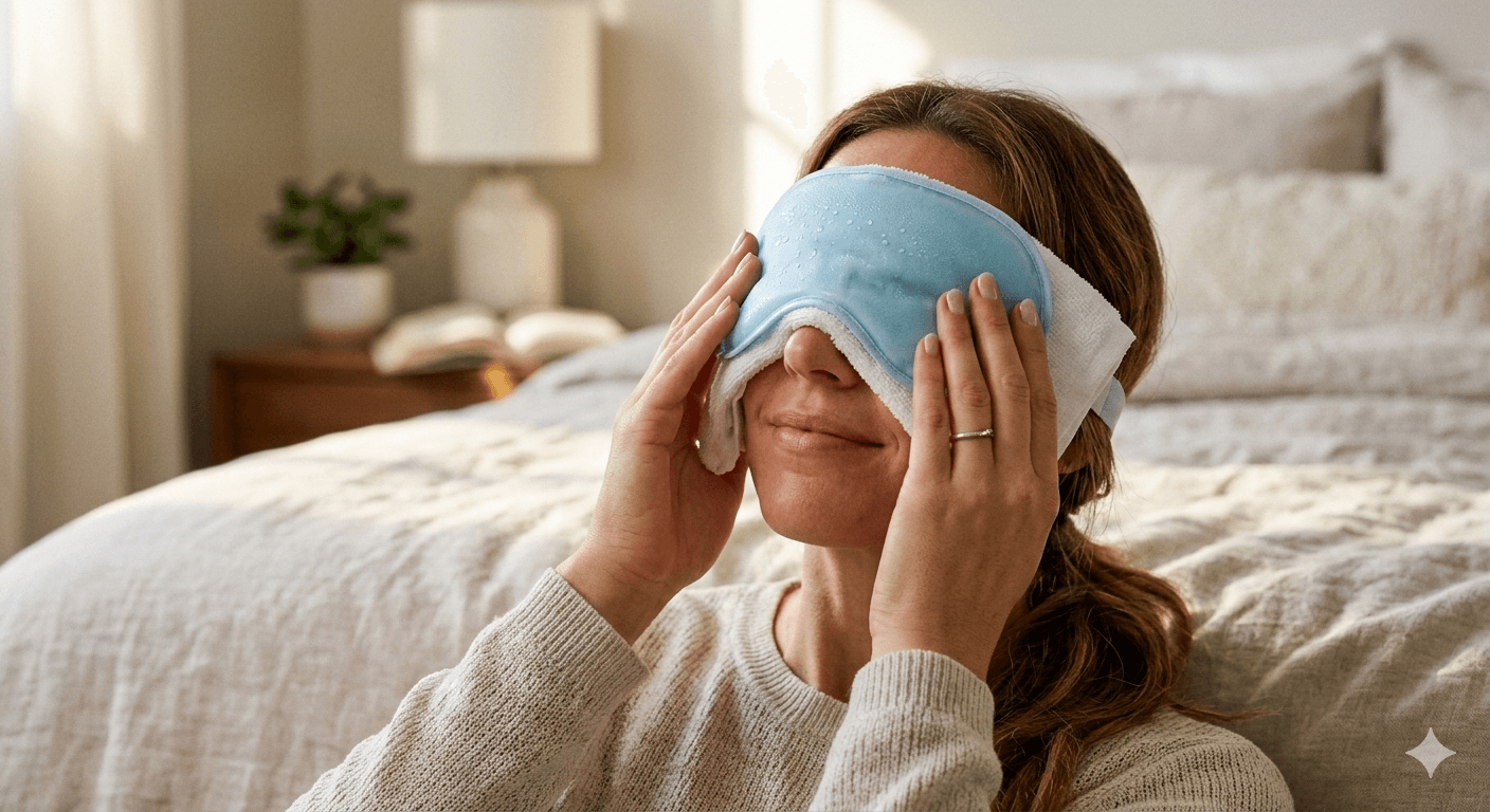 냉찜질 하는 사진