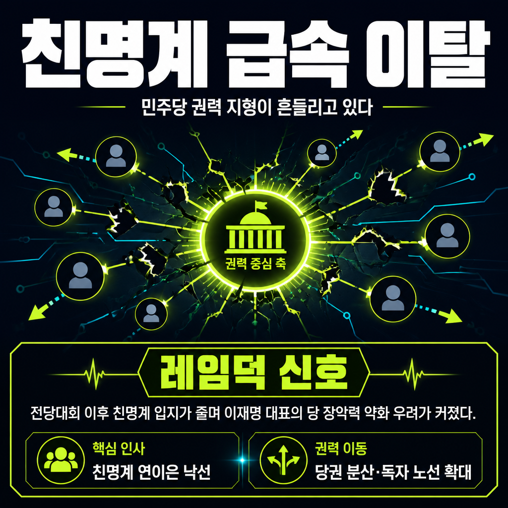 친명계 급속 이탈