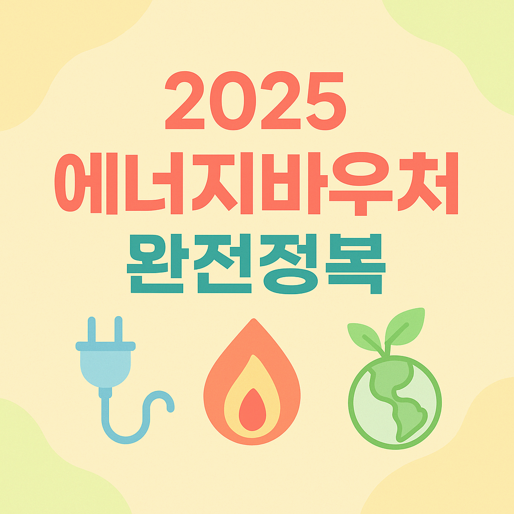2025 에너지바우처 완전정복