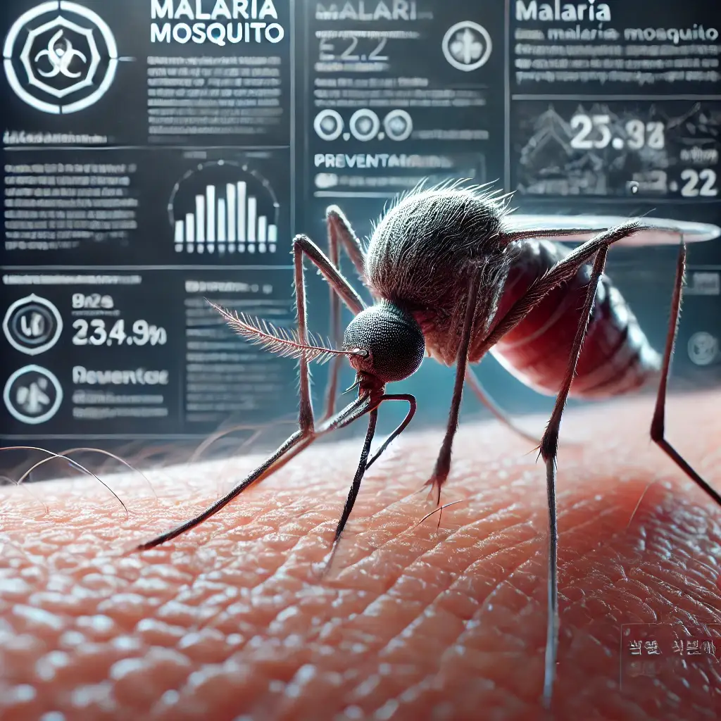 말라리아 모기 생김새 특성 예방방법