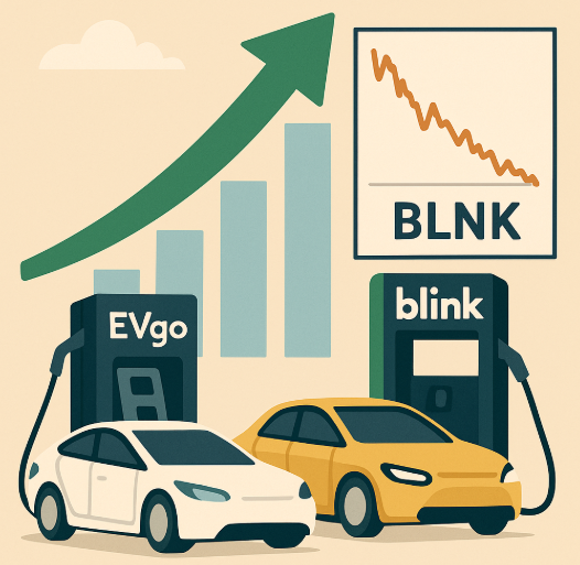 미국 주식 투자 EV 충전 인프라 EVgo&middot;Blink Charging(BLNK) 주가 전망과 성장 전략 비교