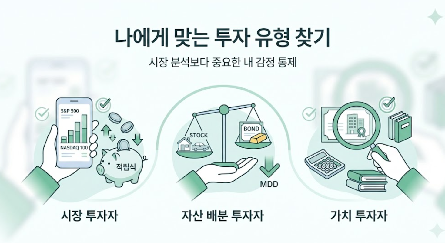 투자 유형 찾기 (변동성, 시장투자자, 자산배분)