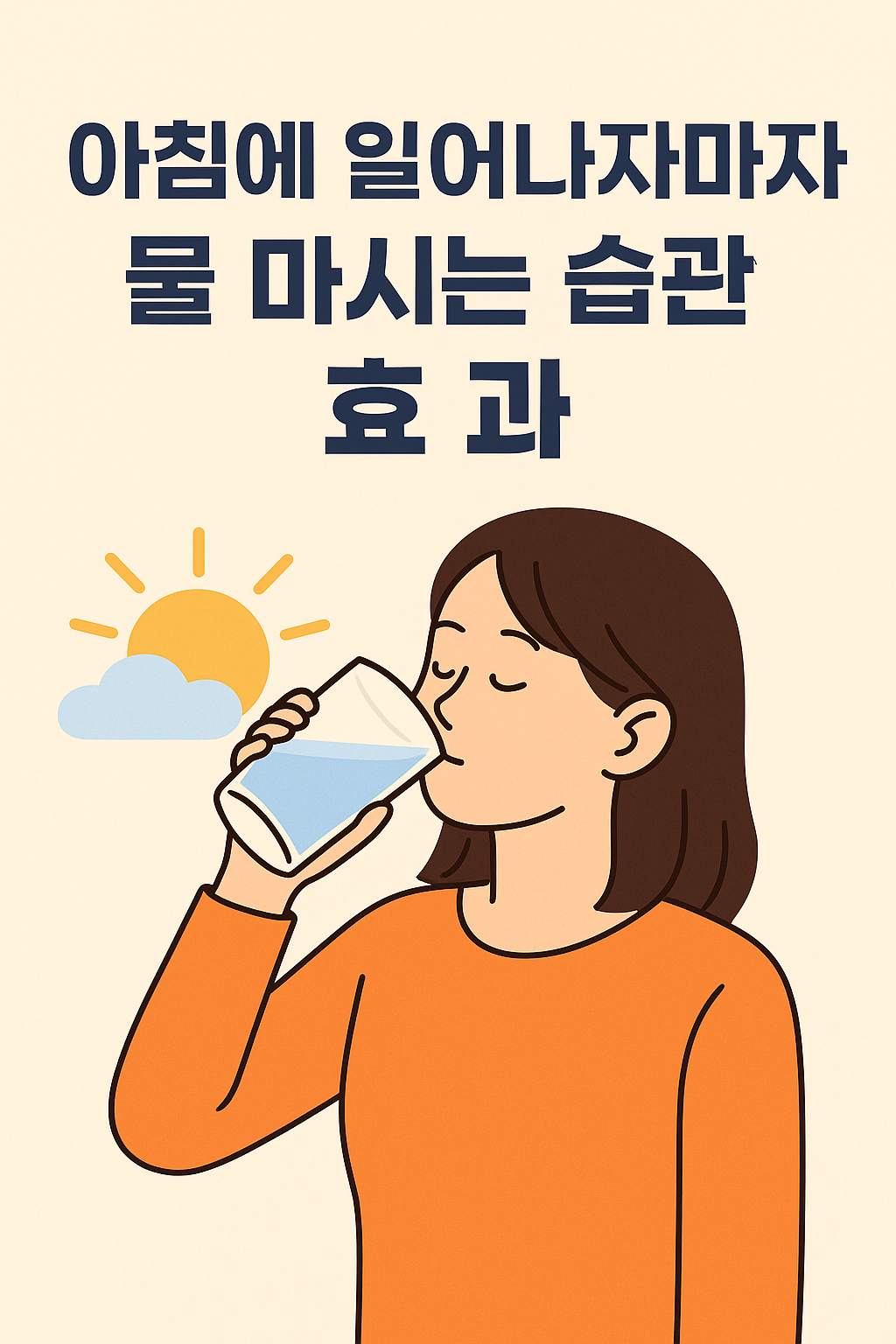 아침에 일어나자마자 물 마시는 습관의 효과