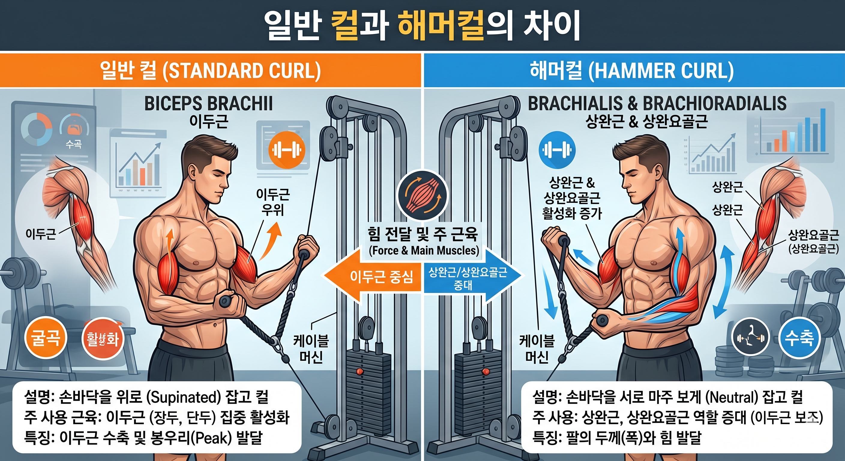 일반 컬과 해머컬의 차이