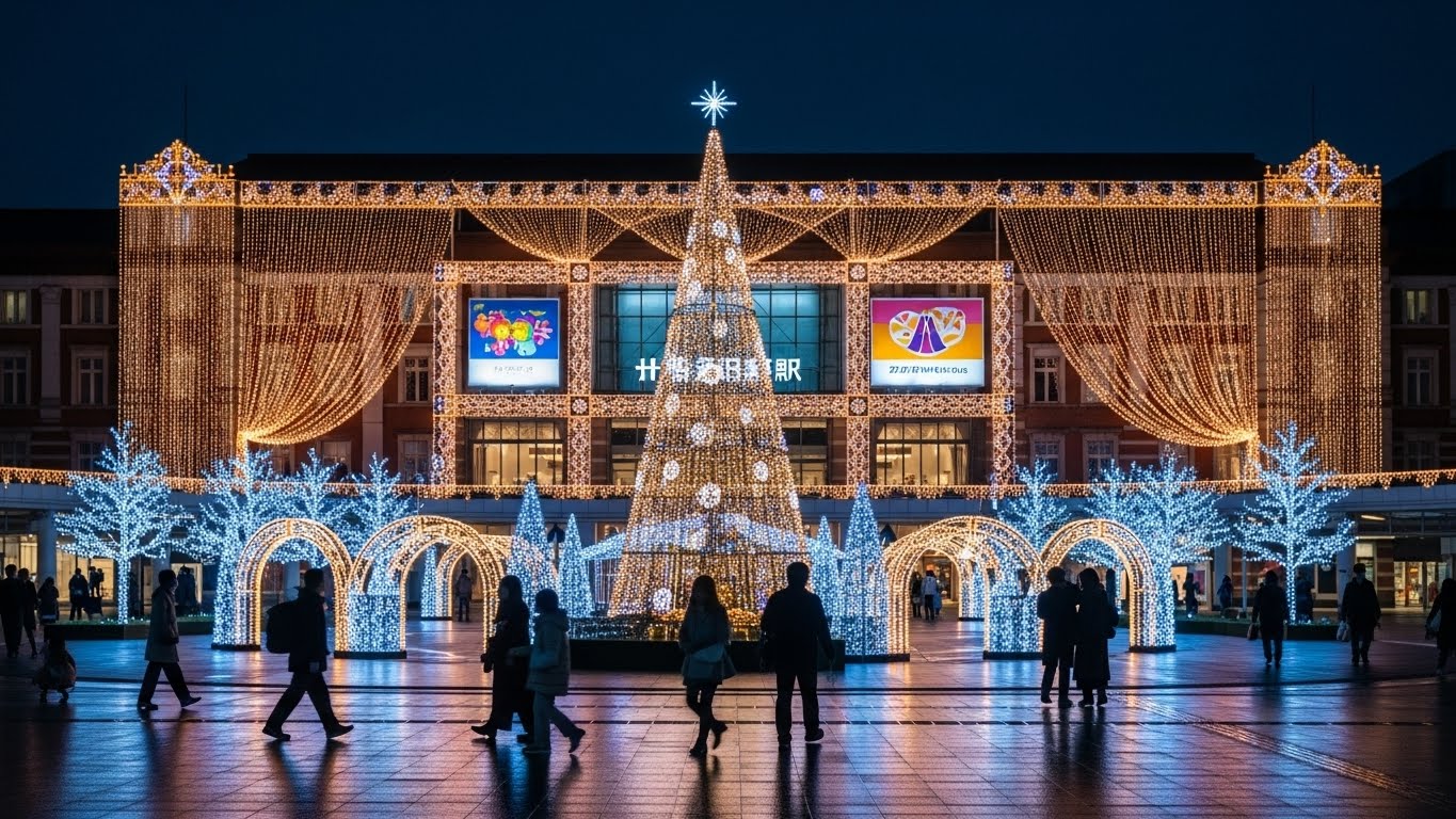 하카타역 일루미네이션 앞