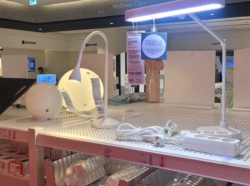 더현대팝업스토어 이케아 조명