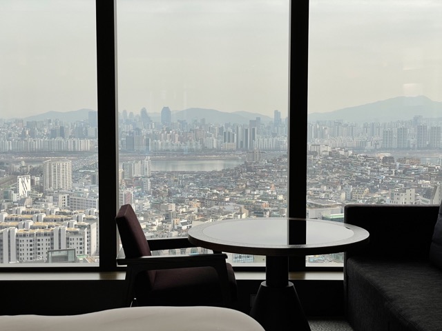 그랜드 하얏트 서울 창밖 뷰