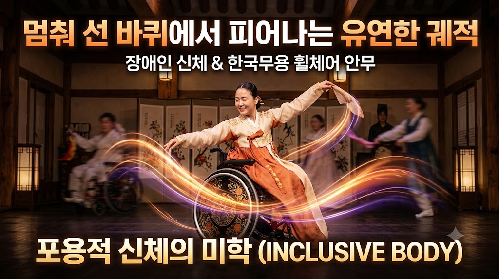 멈춰 선 바퀴에서 피어나는 유연한 궤적: 장애인 신체와 한국무용 휠체어 안무의 결합이 제시하는 포용적 신체(Inclusive Body)의 미학