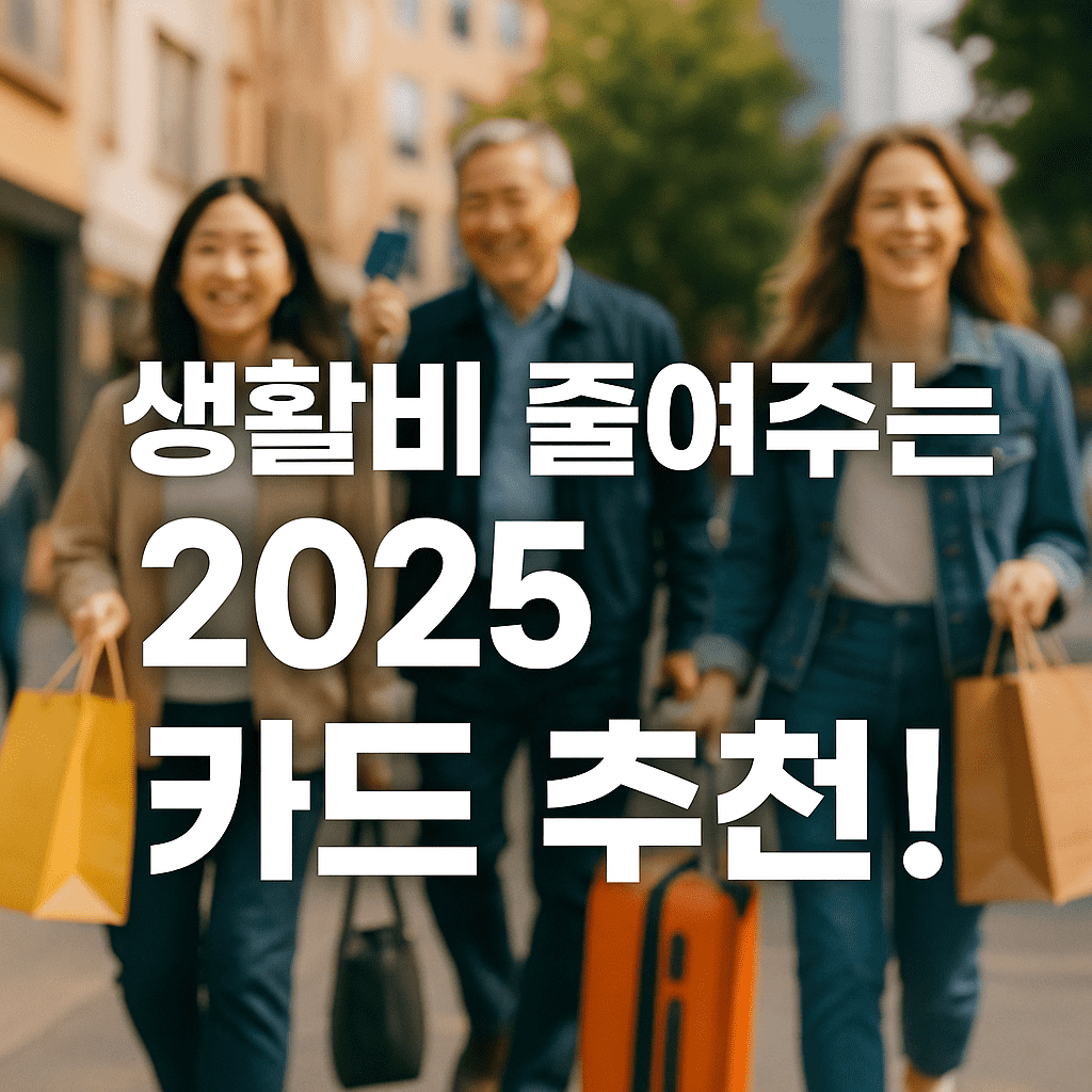 2025년 혜택 좋은 신용카드 추천 &ndash; 교통&middot;쇼핑&middot;여행까지