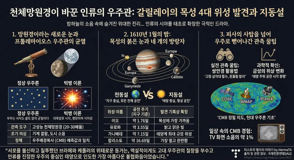 갈릴레이의 목성 4대 위성 발견과 지동설