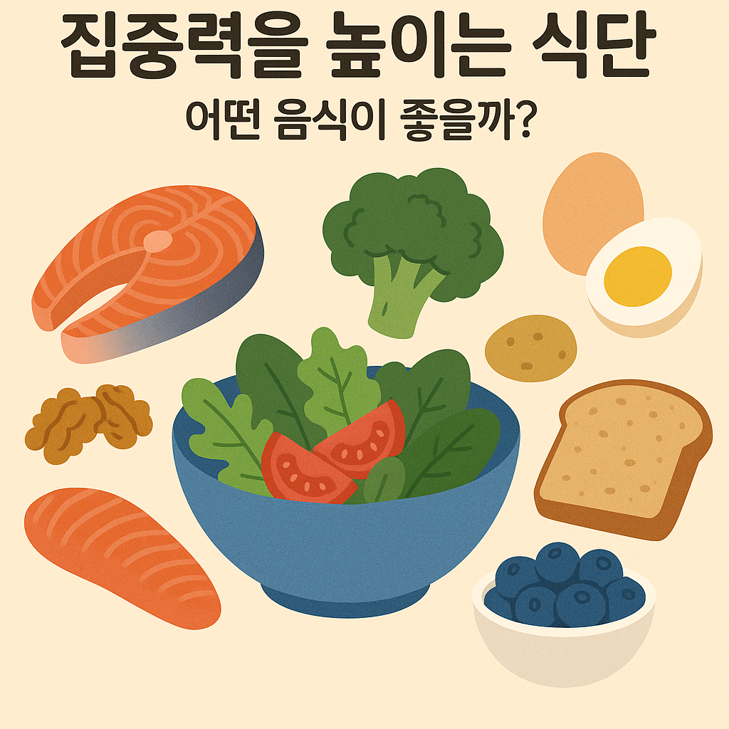 집중력을 높이는 식단, 어떤 음식이 좋을까?