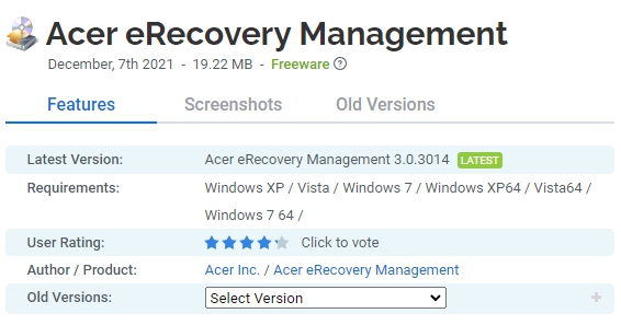 Acer-eRecovery-Management