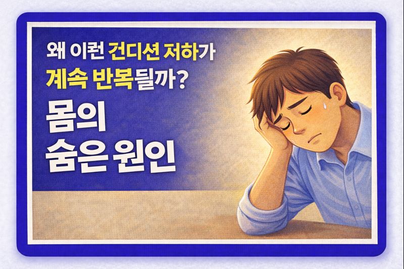 왜 이런 컨디션 저하가 계속 반복될까? 몸의 숨은 원인