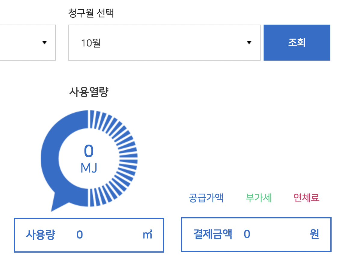 서울도시가스 요금조회