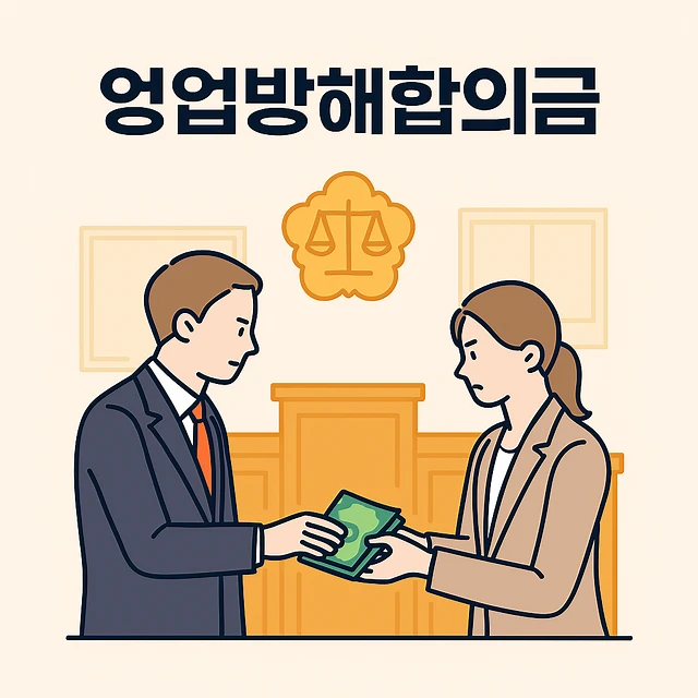 영업방해합의금,영업방해기준