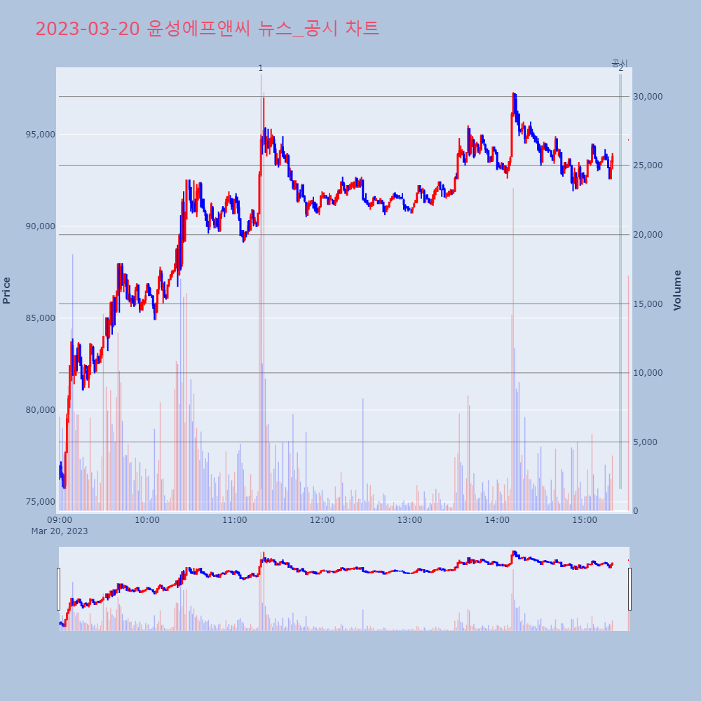 윤성에프앤씨_뉴스공시차트
