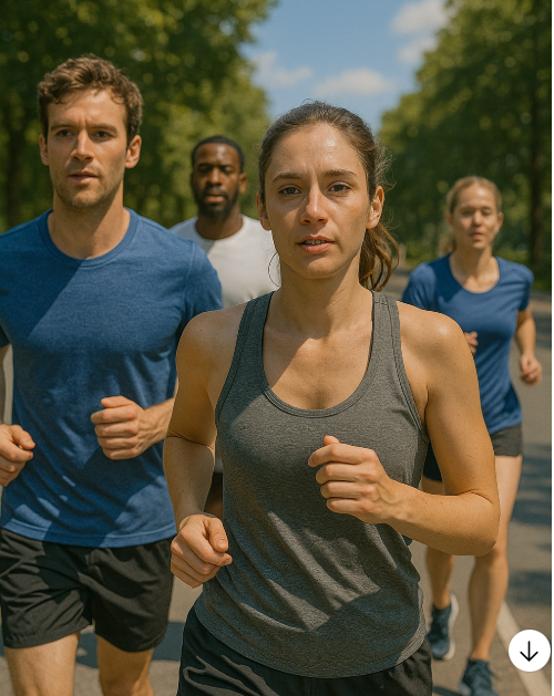 러닝하는 사람들 사진