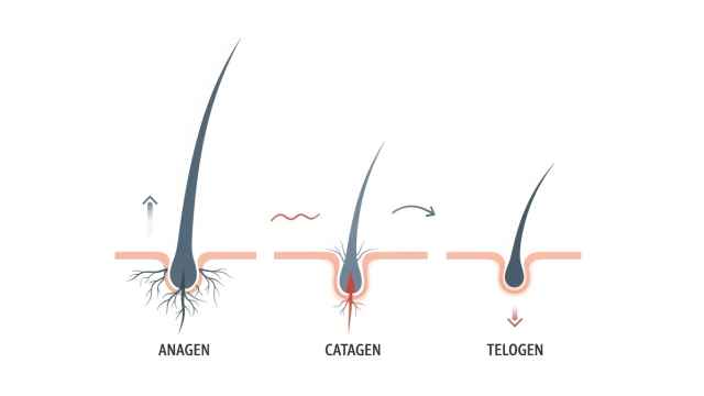 정수리 부위 두피가 비쳐 보이는 여성의 클로즈업