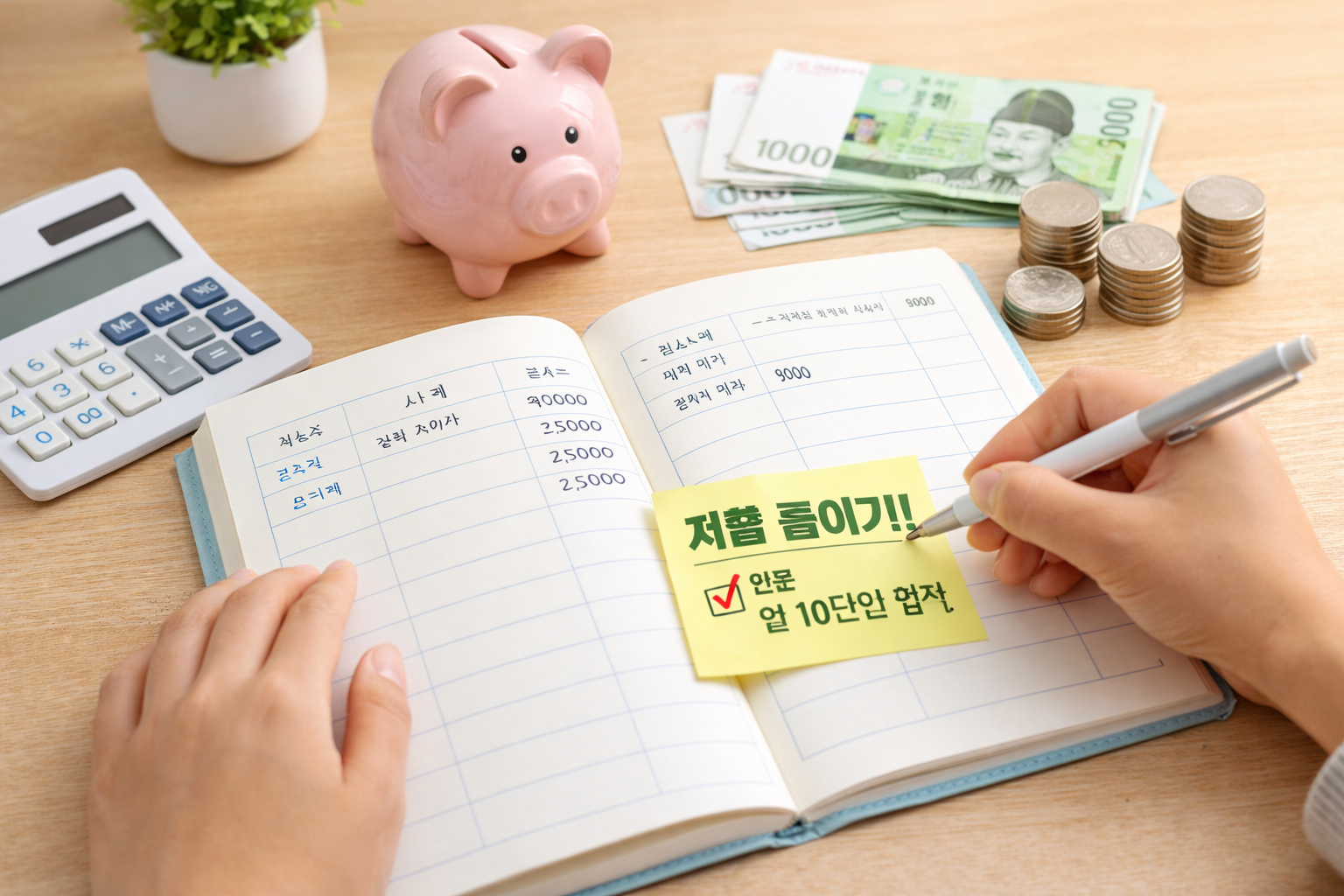 가계부 관련사진