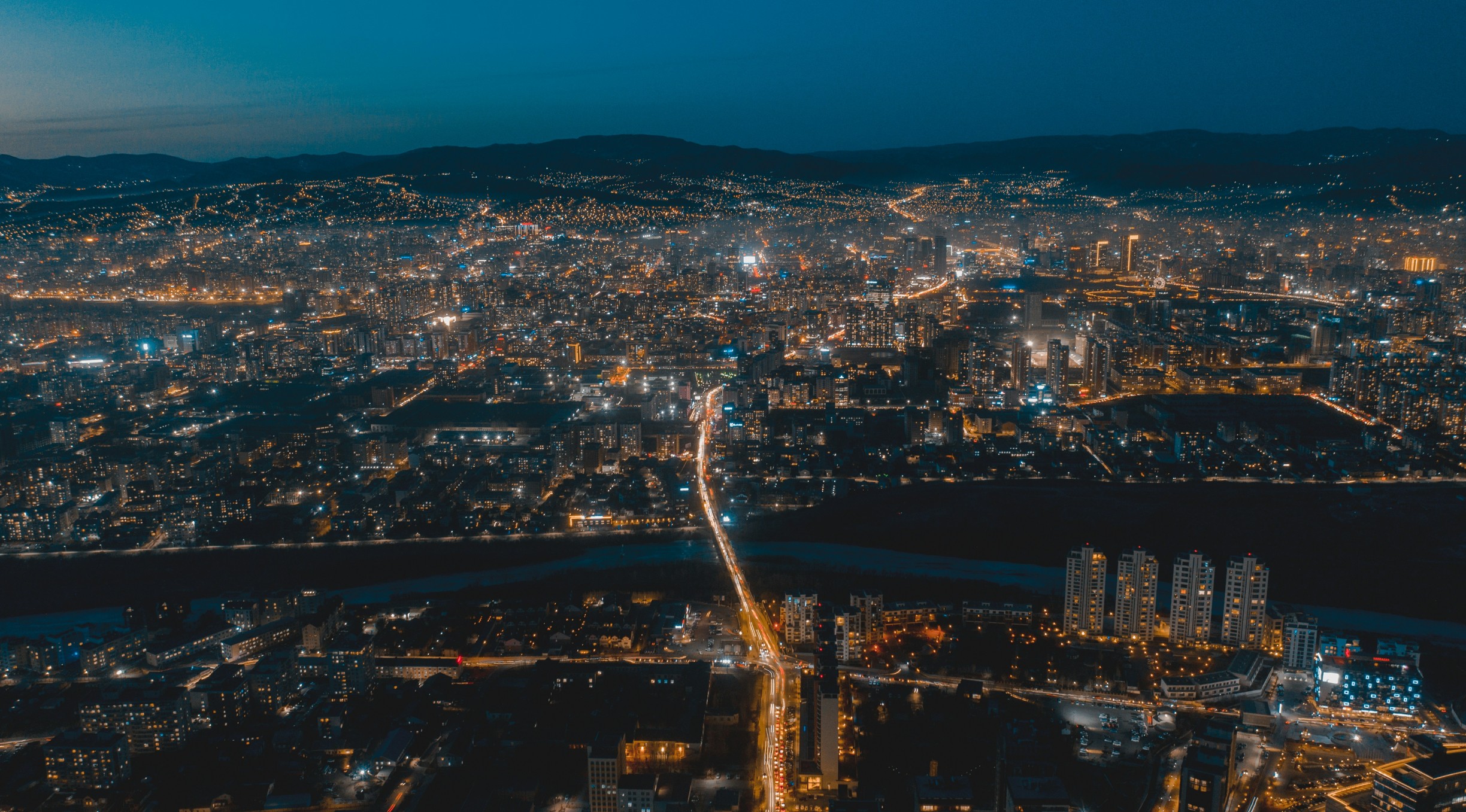 몽골-울란바토르의-멋진-도시-야경