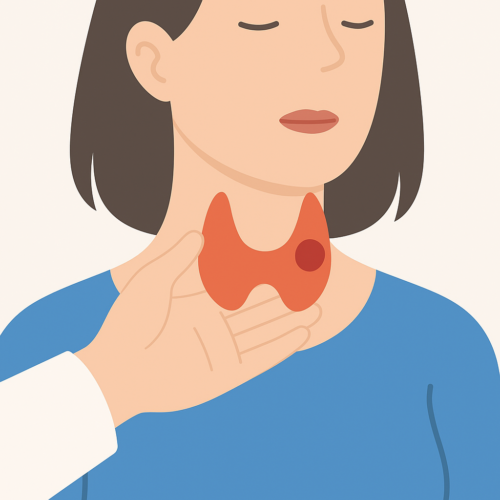 갑상선 결절의 대표증상을 설명하는 이미지