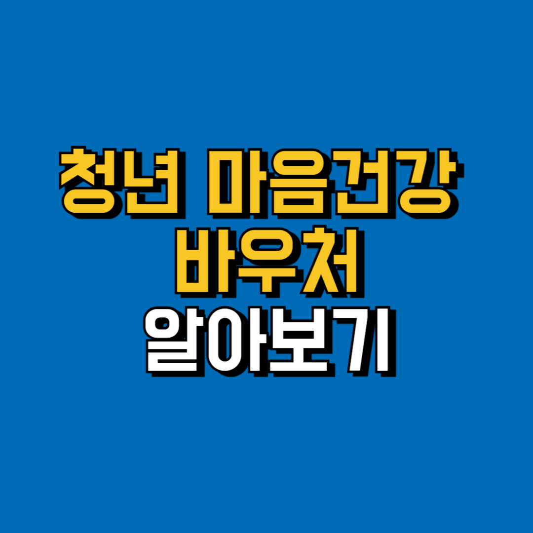 청년마음건강바우처