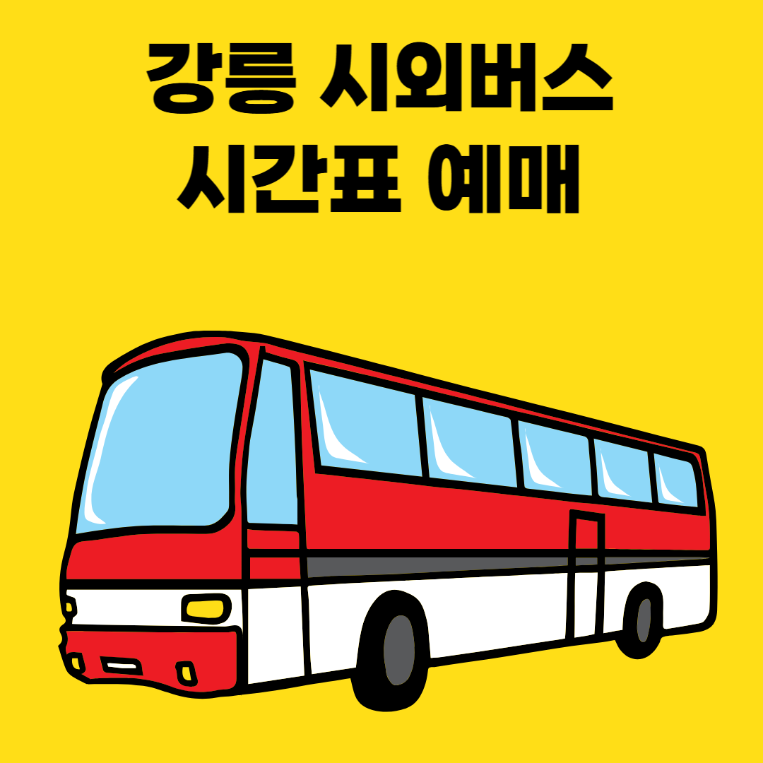 강릉 시외버스터미널 시간표 예매 정리 썸네일