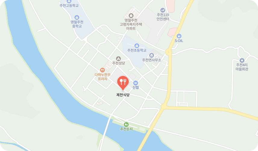 제천식당지도사진