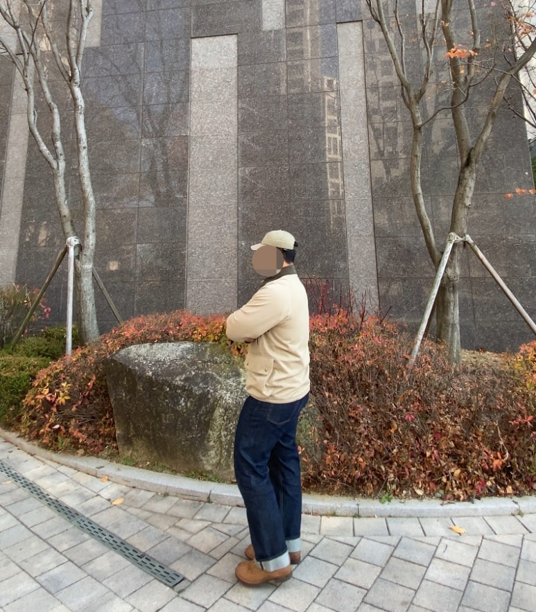데일리룩('25. 11. 19.)폴로랄프로렌 더블알엘 가먼트다잉 트윌 볼캡, 그레이휴 사파리 재킷, 유니폼브릿지 셀비지 생지 데님 팬츠, 레드윙 아이언레인저 호손뮬스키너 스웨이드