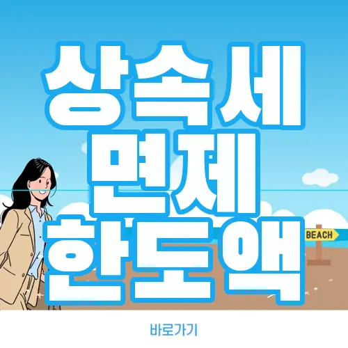 상속세 면제 한도액