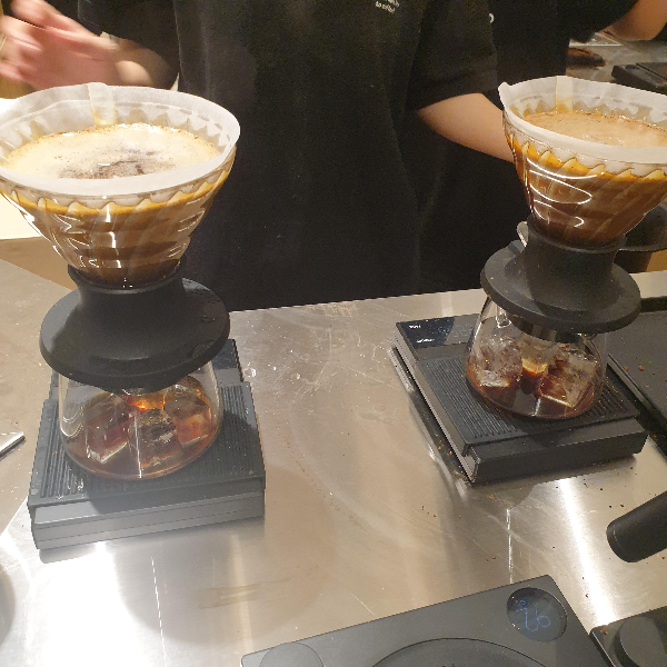 현대 백화점 목동점 보난자 커피 로스터스 (Bonanza Coffee Roasters)_추출 모습