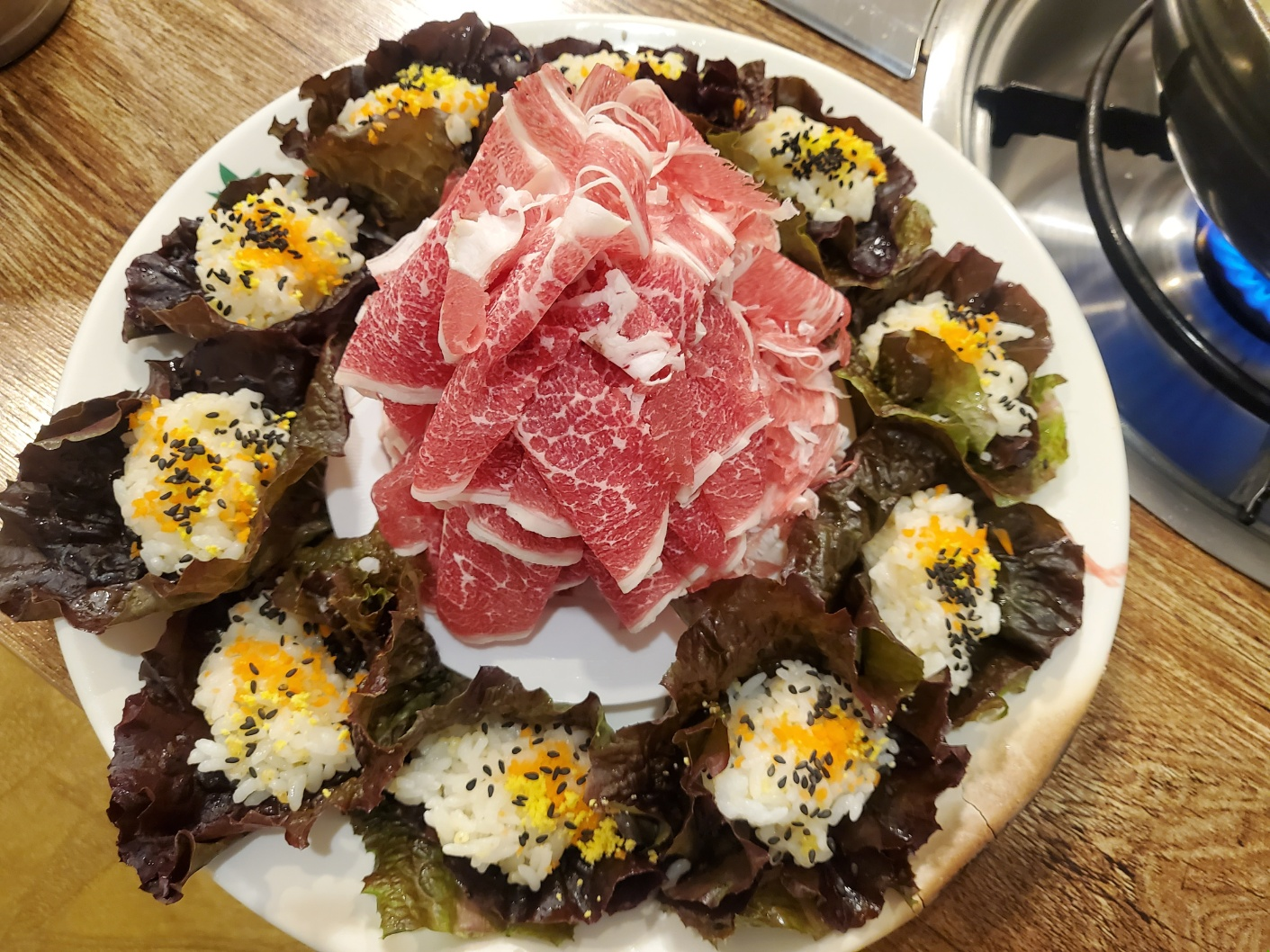 소고기 상추샤브샤브