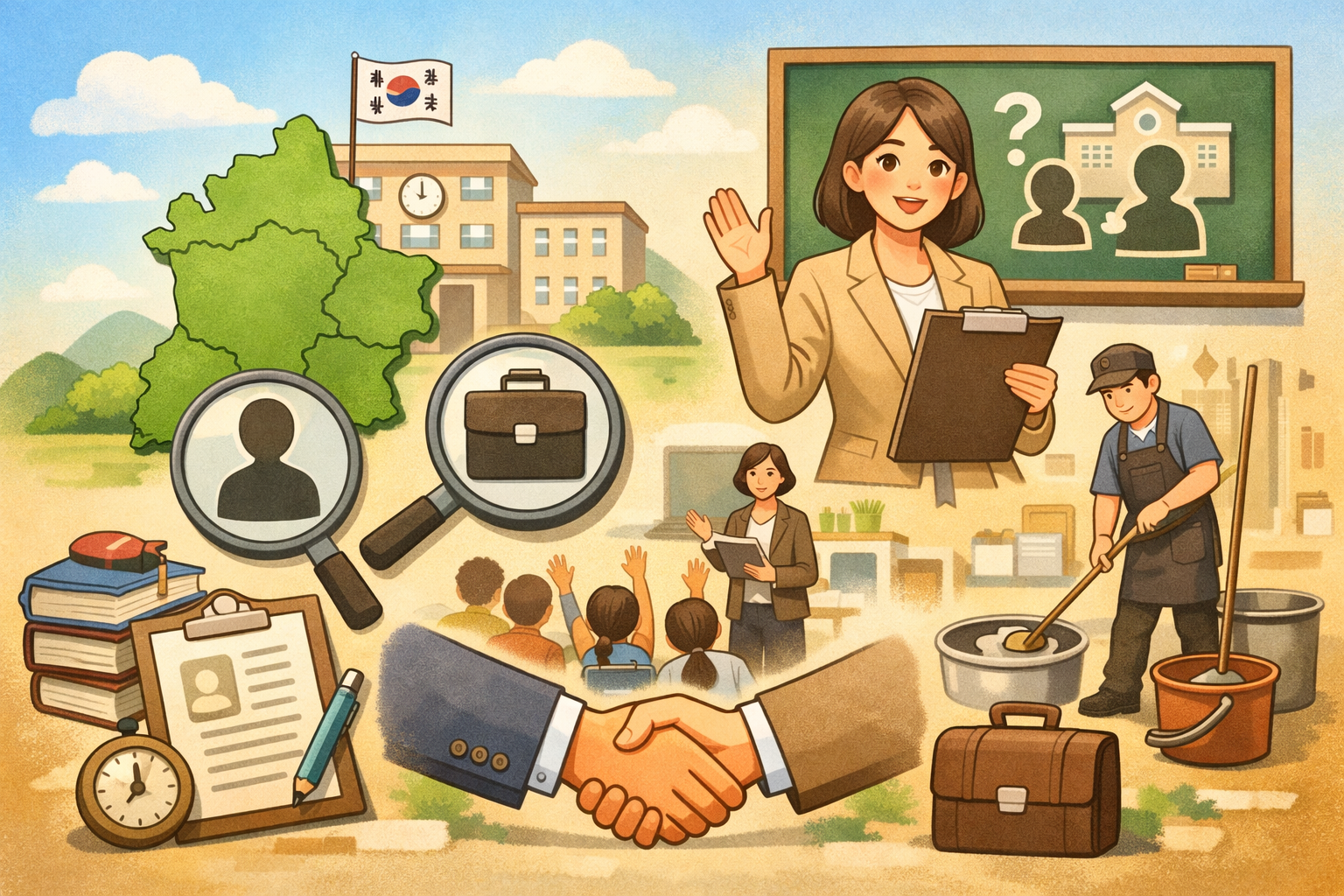 전라북도교육청 구인구직 총정리|기간제교사·교육공무직 채용공고 한눈에 관련 사진