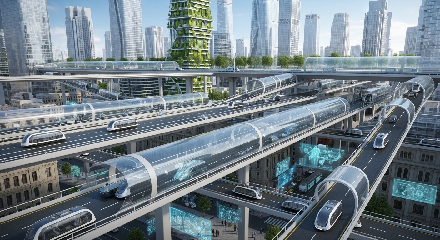 미래 도시 교통의 변화: 자동차가 만드는 새로운 도시 구조