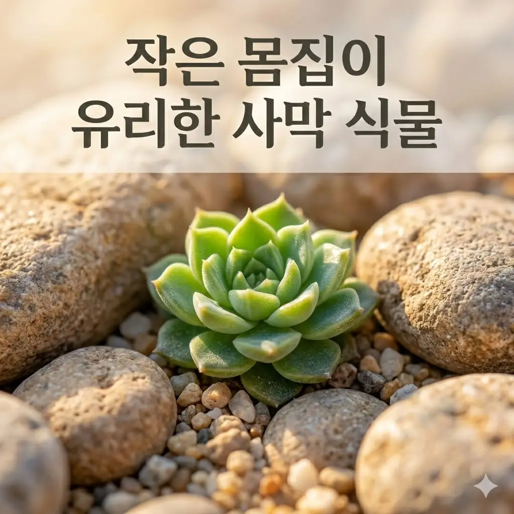 작은 몸집이 오히려 유리한 사막 식물의 세계