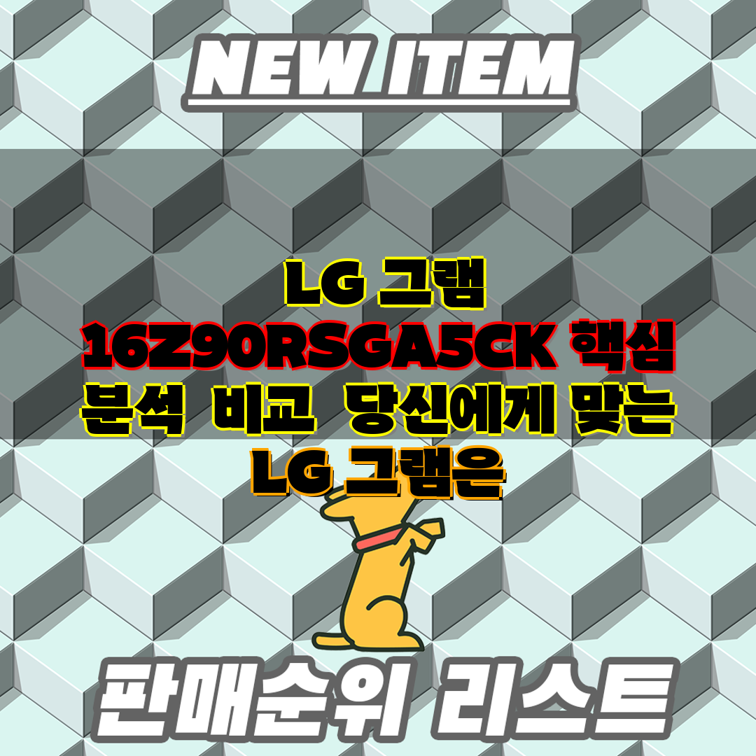 LG 그램 16Z90RSGA5CK 핵심 분석 비교