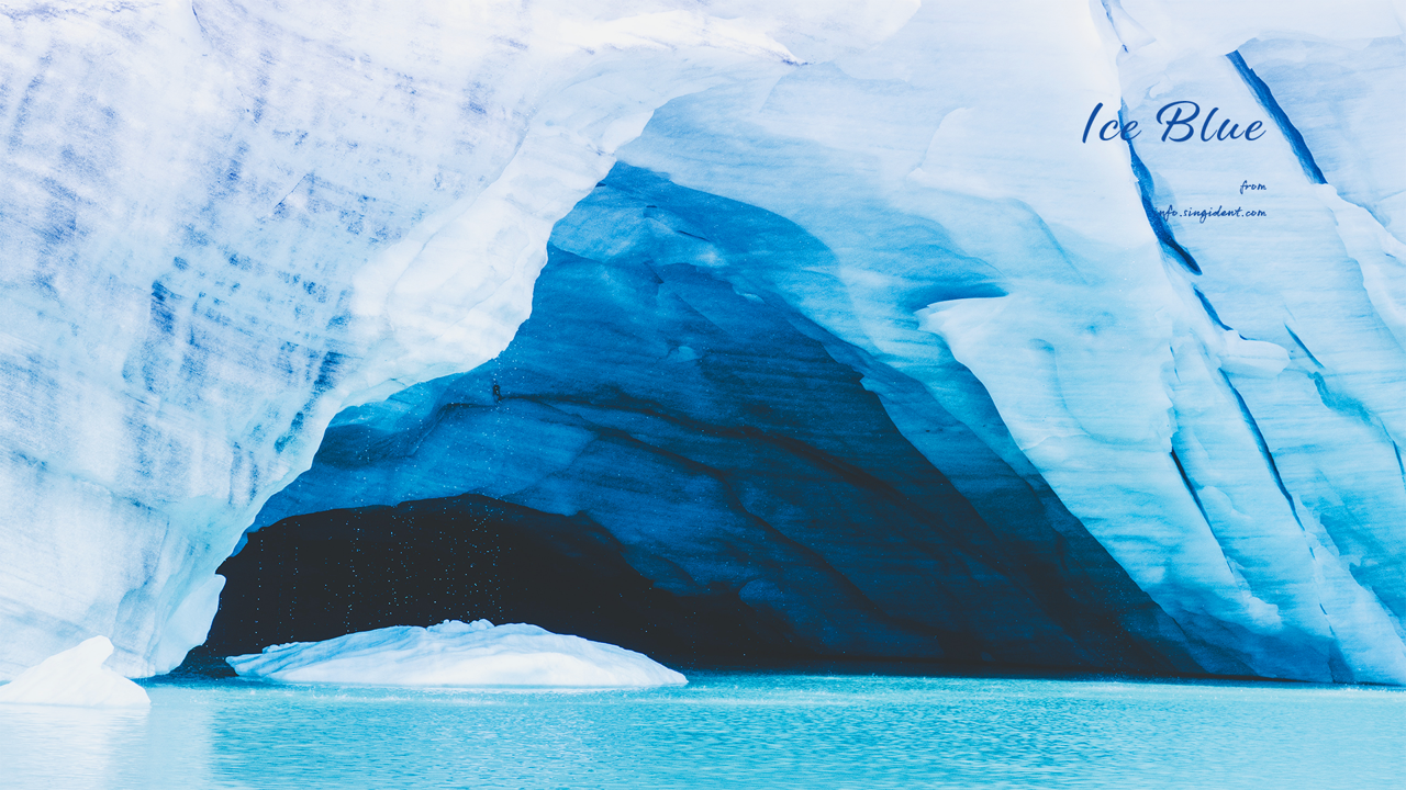 08 빙하 클로즈업 C - Ice Blue 여름배경화면