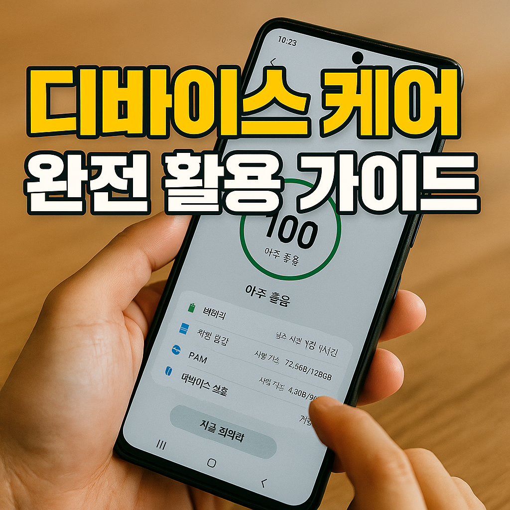 디바이스 케어 완전 활용 가이드