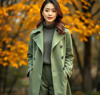 송혜교2025가을 올리브그린그림